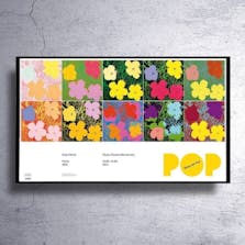 Andy Warhol アンディ・ウォーホル『Flores(1970)』海外展覧会ポスター